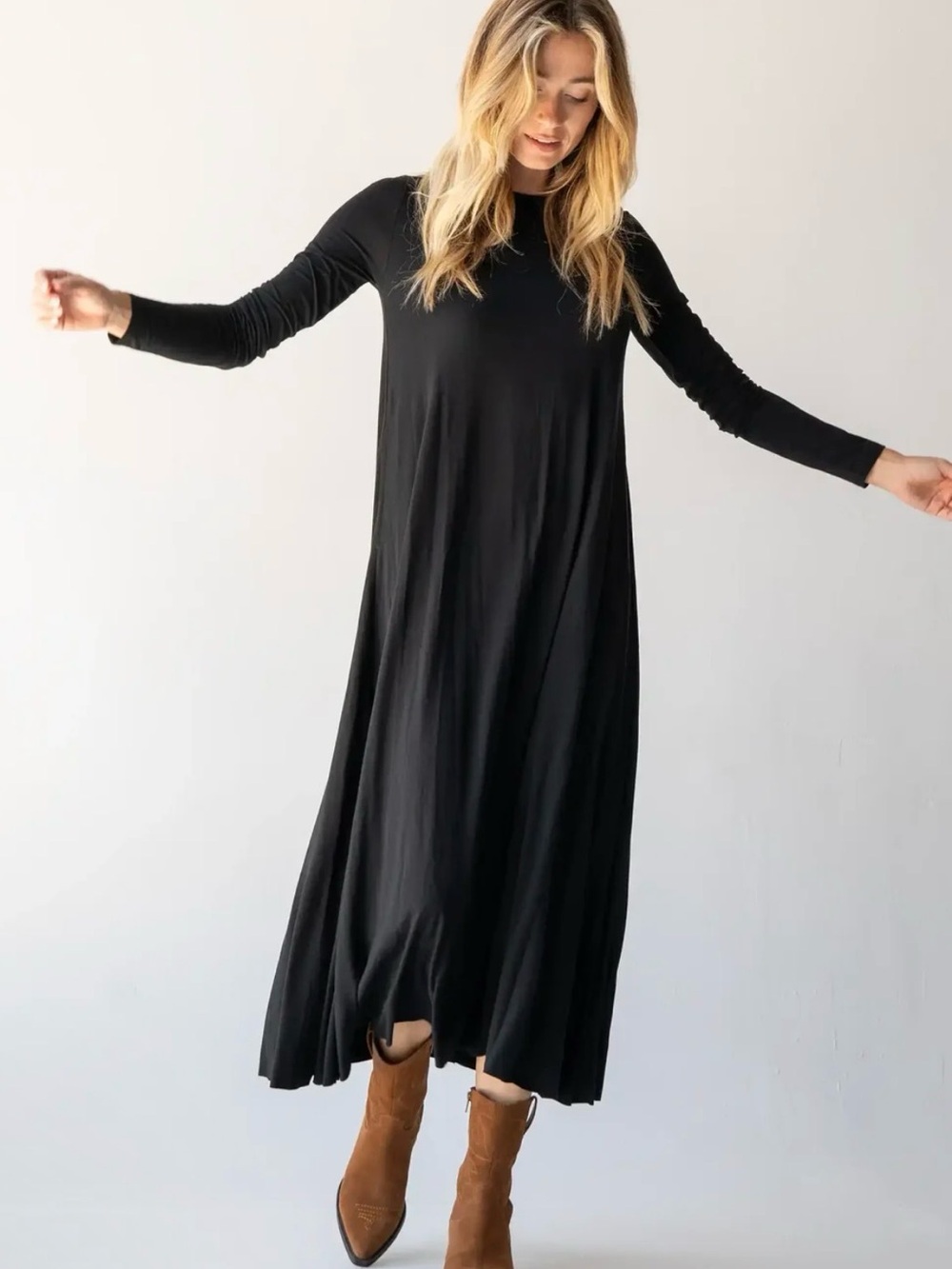 Natural Life Stevie "ButterSoft" Knit Maxi Dress Size L NWT